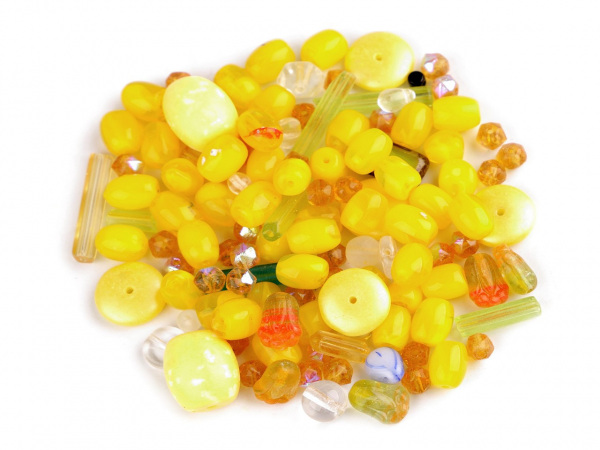 Skleněné korálky ramš mačkanice 2. jakost