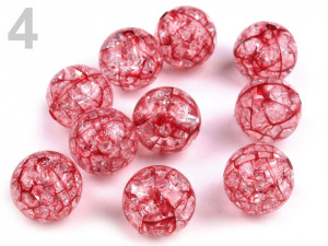 Plastové korálky kraklované Ø12 mm