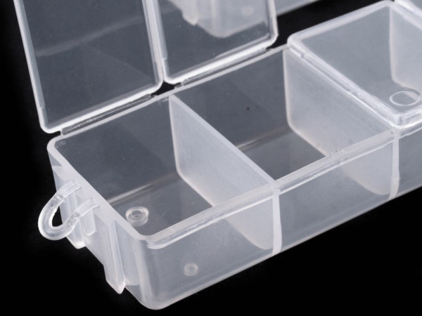 Plastový box / zásobník 3,5x15x3 cm