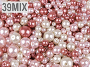 Skleněné voskové perly mix velikostí a barev Ø4-12 mm