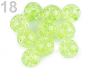 Plastové korálky kraklované Ø12 mm