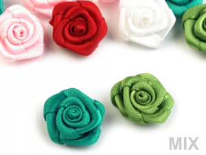 Saténová růže Ø15 mm