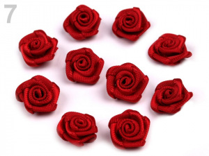 Saténová růže Ø10 mm