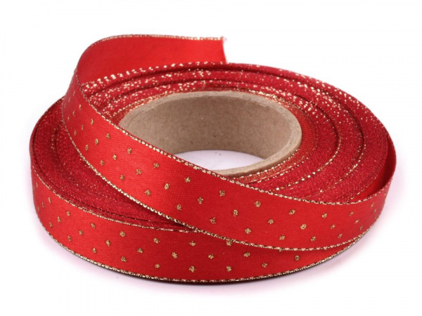 Stuha s lurexem šíře 15 mm