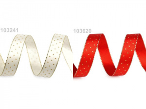 Stuha s lurexem šíře 15 mm