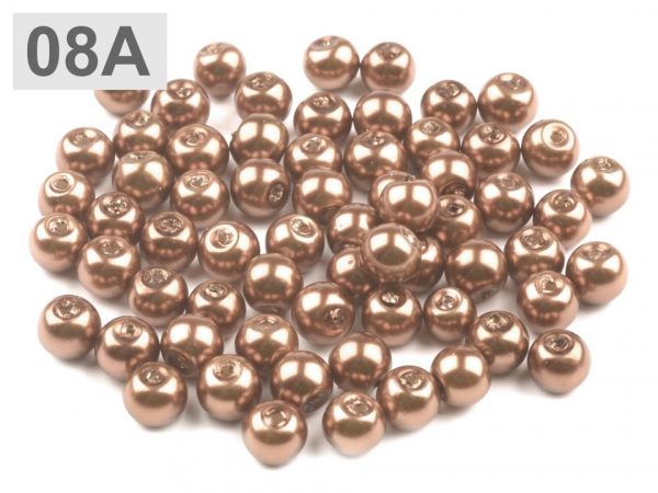 Skleněné voskové perly Ø6 mm