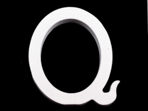 Dřevěná dekorace písmena abecedy