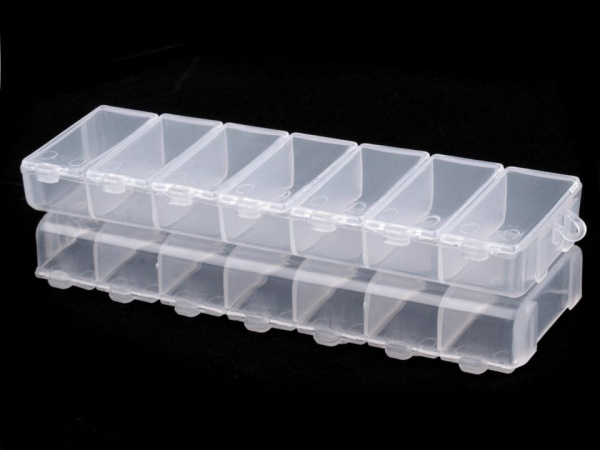 Plastový box / zásobník 3,5x15x3 cm