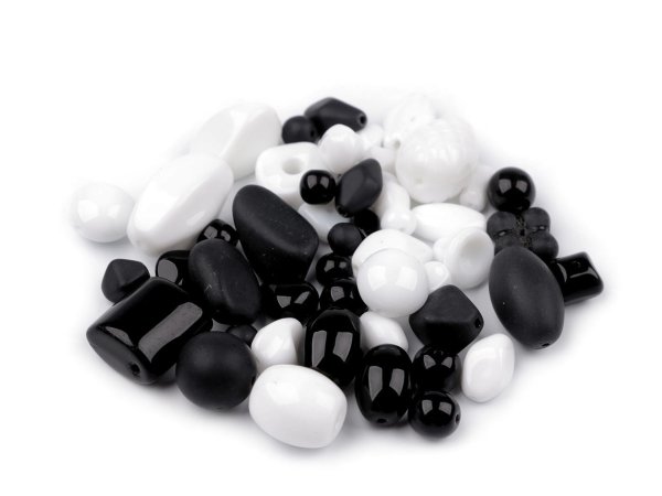 Skleněné korálky ramš mačkanice