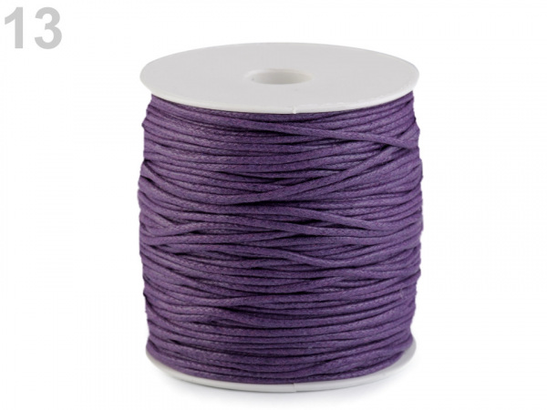 Šňůra bavlněná Ø1,8 mm voskovaná