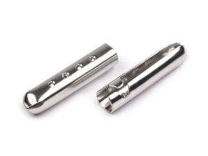 Kovová koncovka na šňůrky 5x22 mm