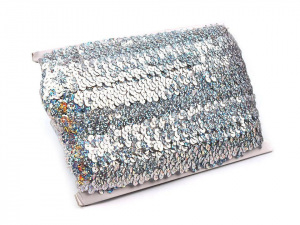 Flitrový prýmek šíře 30 mm hologram