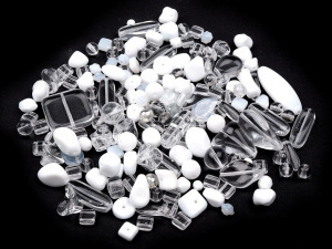 Skleněné korálky ramš mačkanice