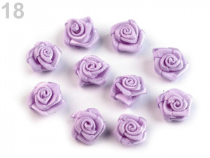 Saténová růže Ø10 mm