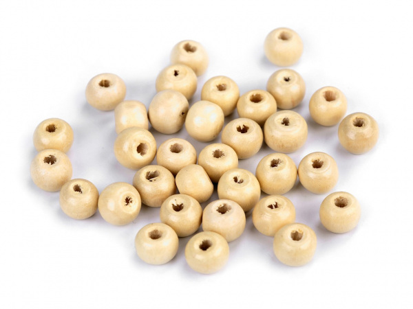 Dřevěné korálky Ø8-9 mm