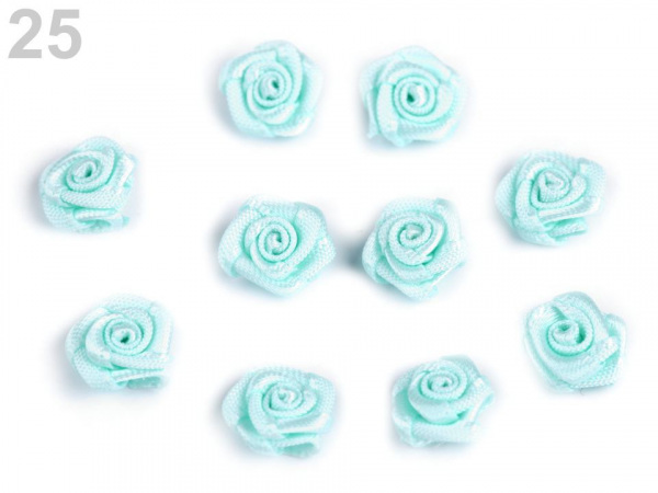 Saténová růže Ø10 mm