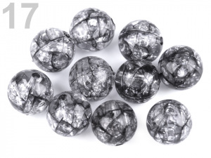 Plastové korálky kraklované Ø12 mm