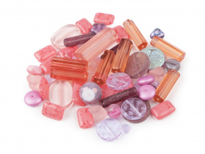 Skleněné korálky ramš mačkanice