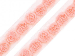 Prýmek na tylu šíře 20 mm s růžemi