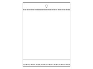 PP sáček s lepicí klopou a závěsem 13x14 cm