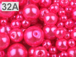 Skleněné voskové perly mix velikostí Ø4-12 mm