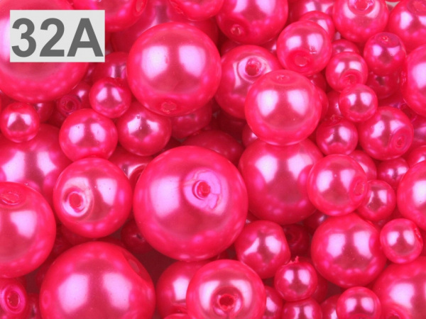 Skleněné voskové perly mix velikostí Ø4-12 mm