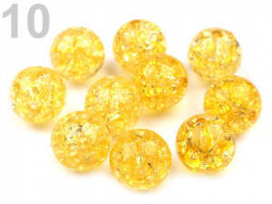 Plastové korálky kraklované Ø12 mm