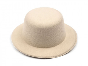 Mini klobouček /  fascinátor k dozdobení Ø13,5 cm