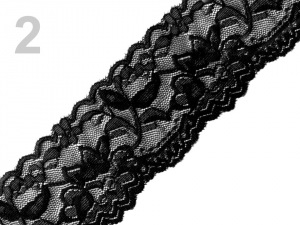 Elastická krajka šíře 55 mm 2. jakost