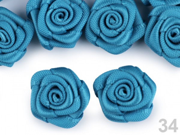 Saténová růže Ø15 mm