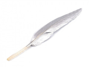 Kachní peří metalické, délka 10,5-14,5 cm