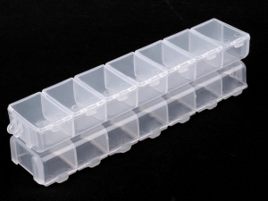 Plastový box / zásobník 3,5x15x3 cm