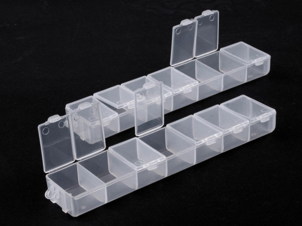 Plastový box / zásobník 3,5x15x3 cm