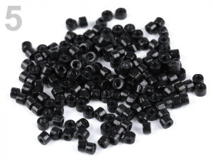 Dřevěné korálky váleček 3x4 mm