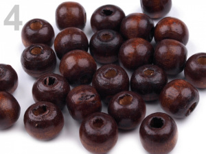 Dřevěné korálky Ø10 mm