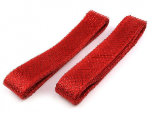 Modistická krinolína na vyztužení šatů a výrobu fascinátorů šíře 4 cm s lurexem