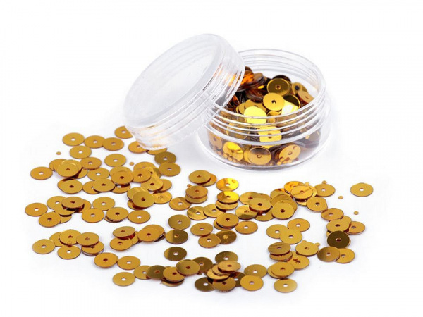 Flitry hladké Ø6 mm v krabičce 5 g