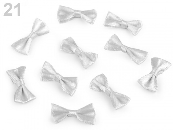 Svatební / prádlové mašličky 12x25 mm saténové