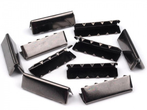 Kovová koncovka na plochou šňůru šíře 30 mm