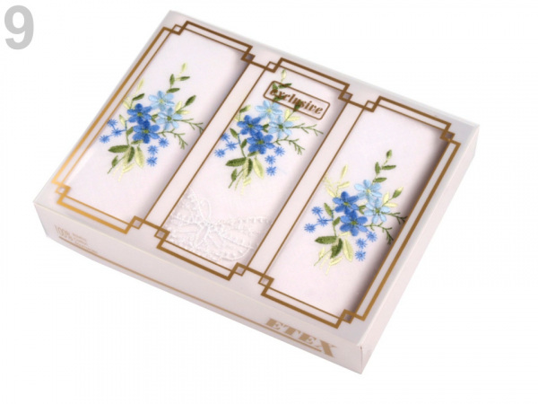 Dámský kapesník vyšívaný / dárková kazeta