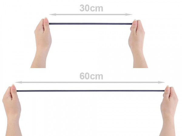 Prádlová pruženka na kartě šíře 7 mm barevná