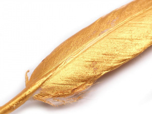 Kachní peří metalické, délka 10,5-14,5 cm