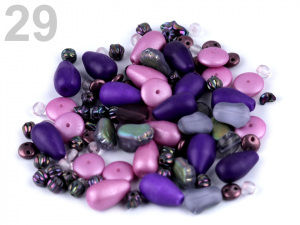 Skleněné korálky ramš mačkanice 2. jakost