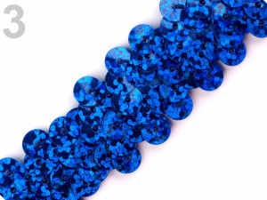 Flitrový prýmek šíře 20 mm s hologramem