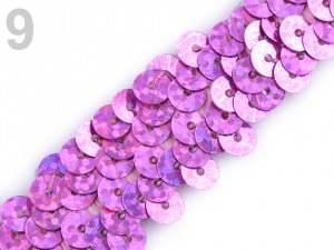 Flitrový prýmek šíře 20 mm s hologramem