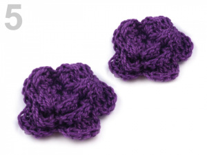Háčkovaná květina Ø30-40 mm