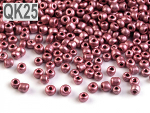 Rokajl 12/0 - 2 mm metalický, neprůhledný