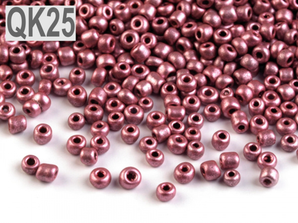 Rokajl 12/0 - 2 mm metalický, neprůhledný