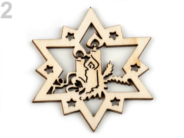 Dřevěné vánoční ozdoby