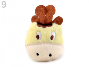 Plyšová aplikace / nášivka s pískátkem